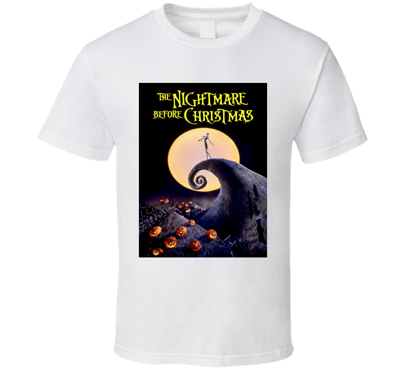 The Nightmare Before Christmas Movie Cover T Shirt