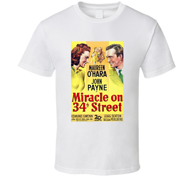 Miracle On 34th Street Christmas Movie Cover T Shirt