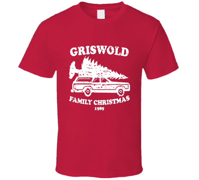 Griswold Family Christmas 1989 National Lampoon's Christmas Vacation Holiday White T Shirt