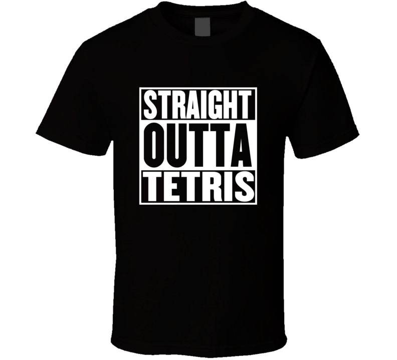 Straight Outta Tetris Movie Parody Shirt