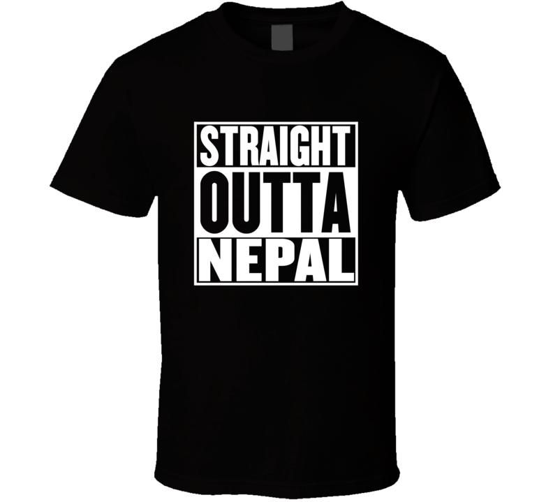 Straight Outta Nepal Movie Parody Shirt