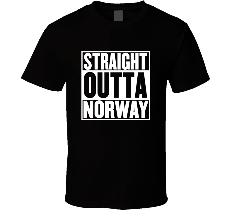 Straight Outta Norway Movie Parody Shirt