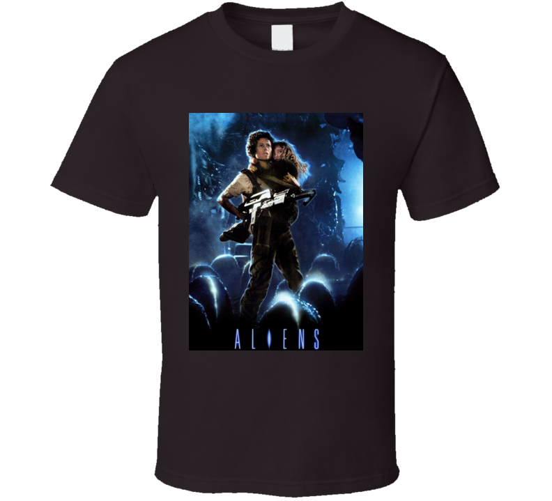 Aliens Classic Movie Poster Cool Vintage Retro Gift T Shirt