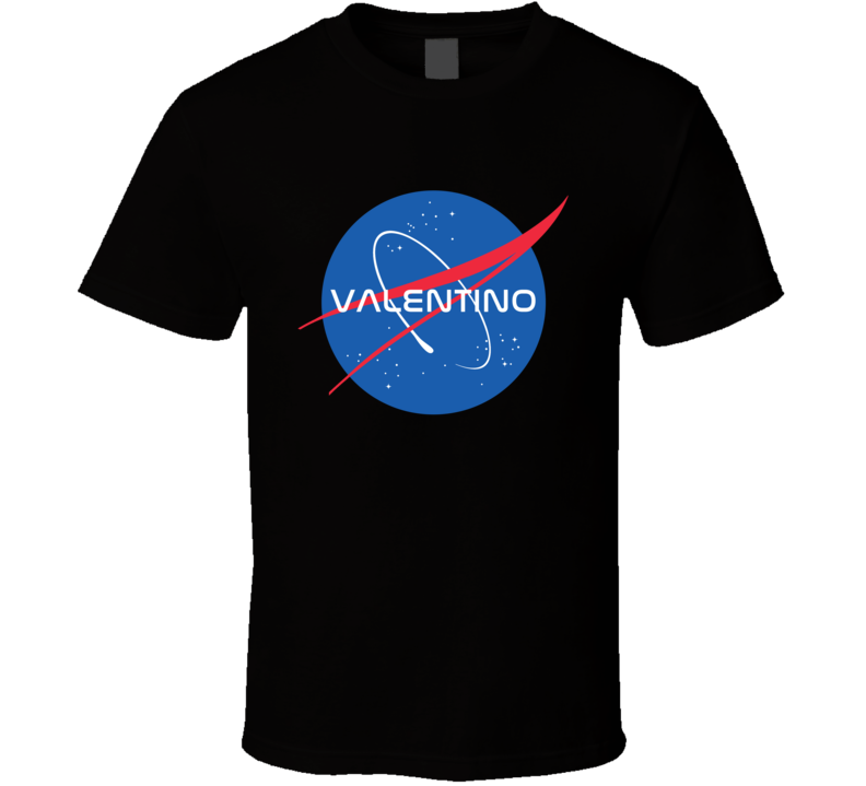 Valentino NASA Logo Your Name Space Agency T Shirt