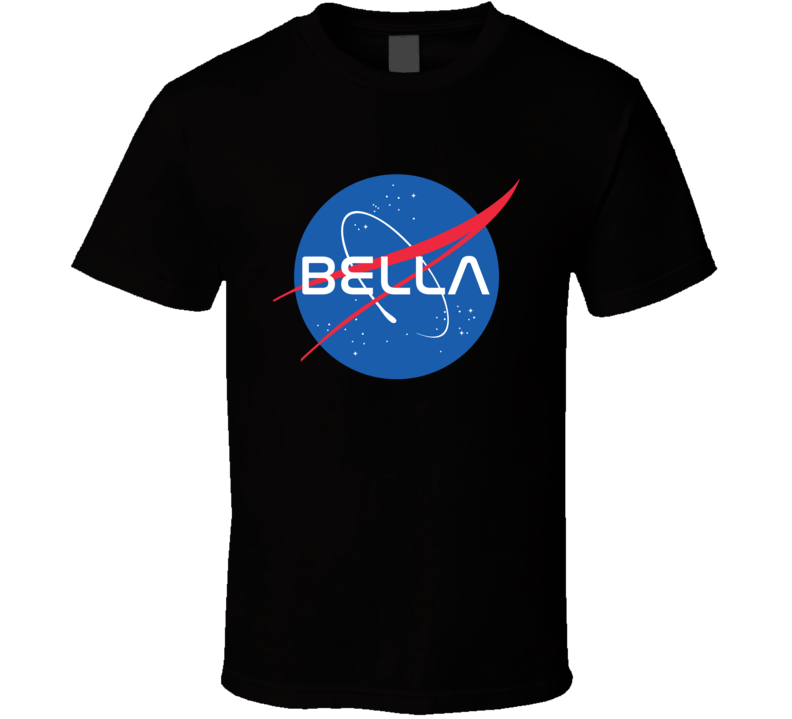 Bella NASA Logo Your Name Space Agency T Shirt