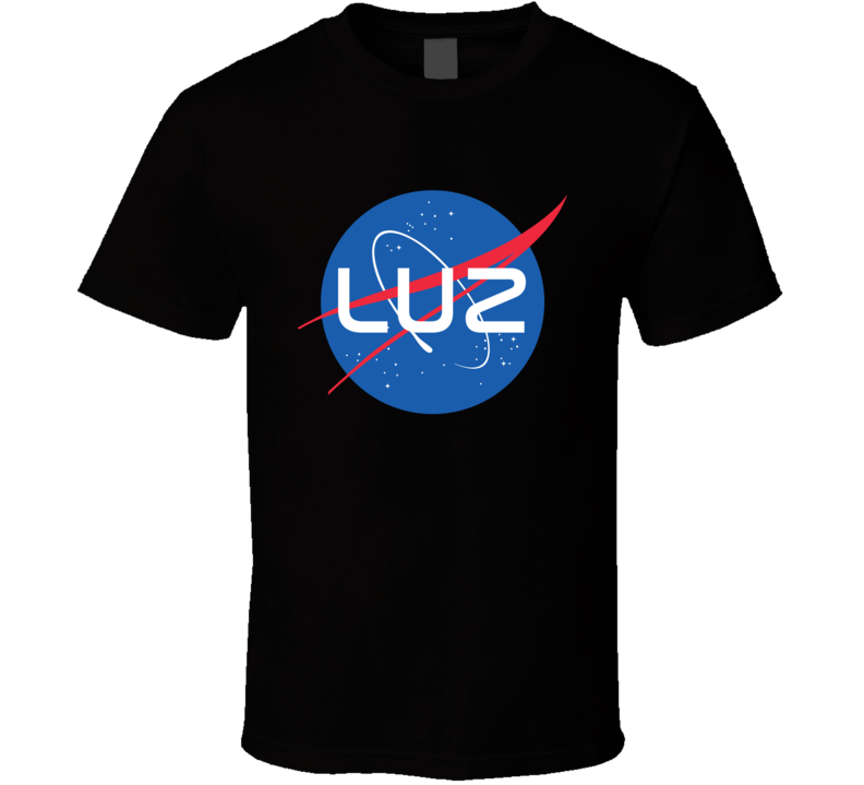 Luz NASA Logo Your Name Space Agency T Shirt