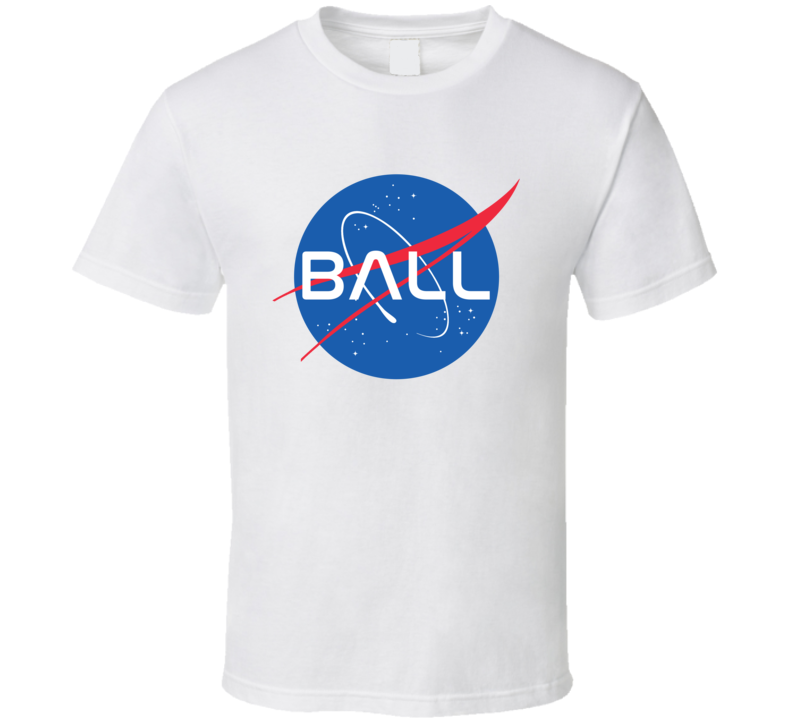 BALL NASA Logo Your Last Name Space Agency T Shirt