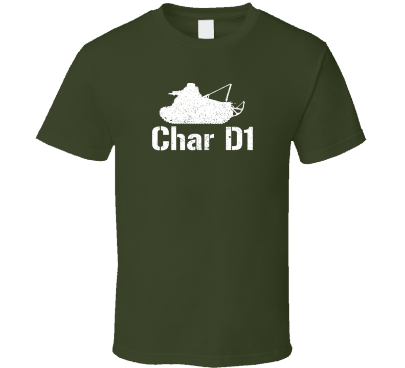 France Light Tank Char D1 Military T Shirt