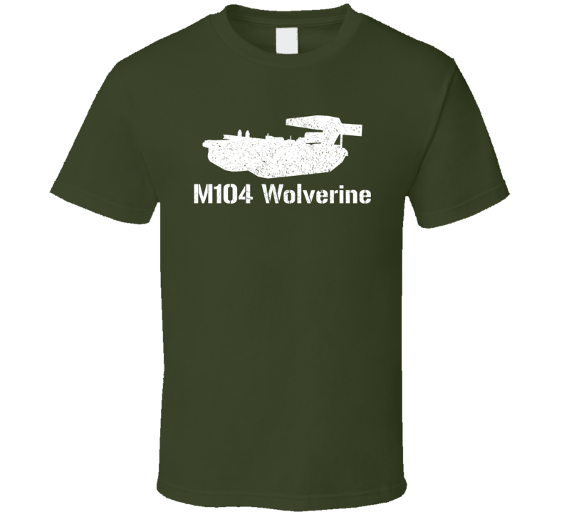 United States  M104 Wolverine Military T Shirt