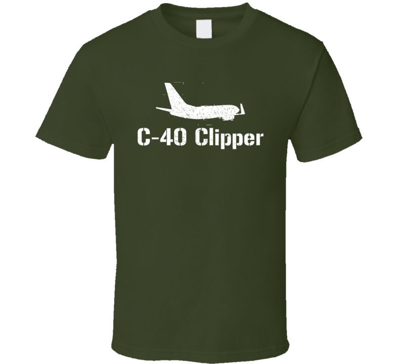 C-40 Clipper Jet Military T Shirt