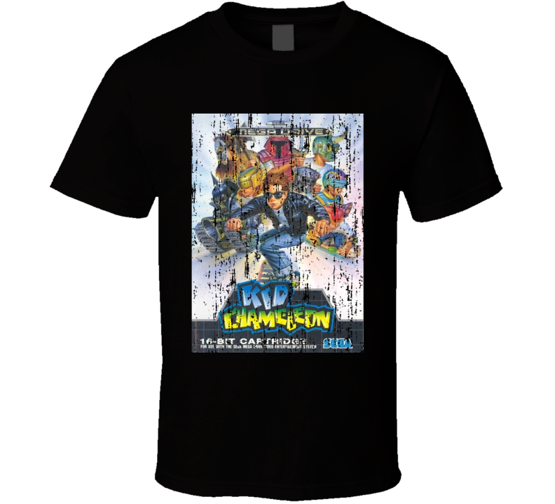 Kid Chameleon Vintage Sega Video Game Box Cool T Shirt 