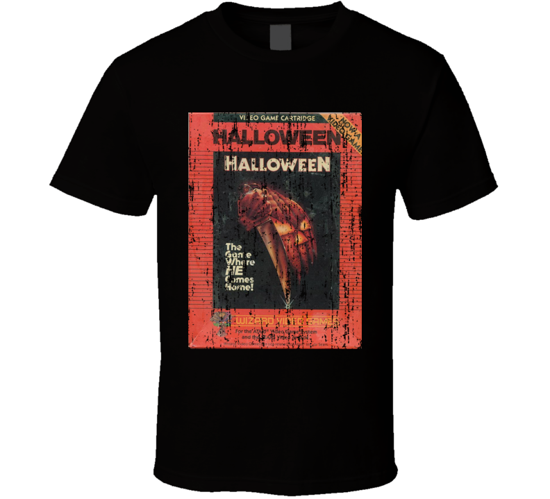 Halloween Vintage Atari Video Game Box Cool T Shirt 