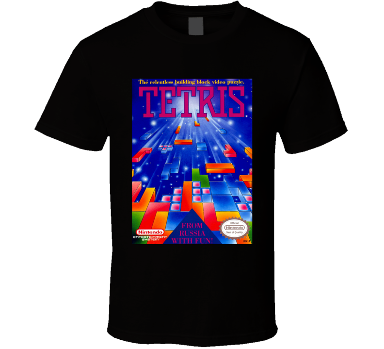 Tetris Nintendo Video Game Box Cool T Shirt 