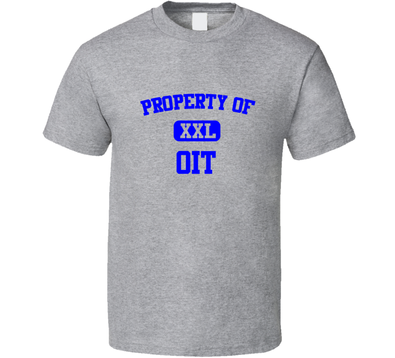 Property of OIT XXL Oregon Institute of Technology T Shirt