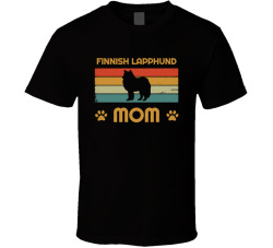 Finnish Lapphund Mom T Shirt Popular Dog Breed Mothers Day Gift Present For Women