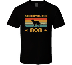 Swedish Vallhund Mom T Shirt Popular Dog Breed Mothers Day Gift Present For Women