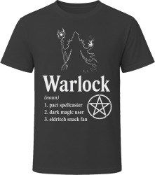 Warlock Definition RPG Role Playing Game Pact Maker T Shirt