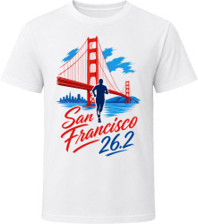 San Francisco 26.2 Bridge Marathon T Shirt