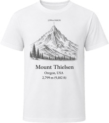 Mount Thielsen Oregon Climbing T Shirt