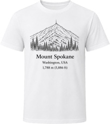 Mount Spokane Washington Summit T Shirt