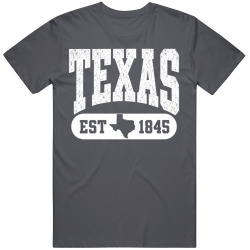 TEXAS Collegiate Arch. Vintage Varsity Athletic State Pride T Shirt
