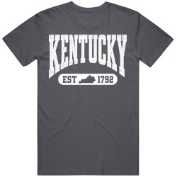 KENTUCKY Collegiate Arch. Vintage Varsity Athletic State Pride T Shirt