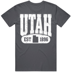UTAH Collegiate Arch. Vintage Varsity Athletic State Pride T Shirt