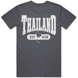 THAILAND Collegiate Arch. Vintage Varsity Regional Pride T Shirt