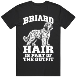 Briard Hair Is Part of The Outfit Funny Dog Owner T Shirt