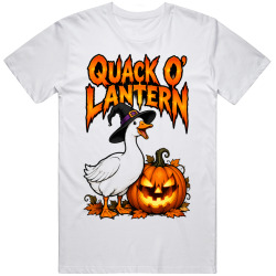 Quack O' Lantern Goose. Halloween Humor T Shirt Quack O' Lantern Goose. Halloween Humor T Shirt