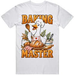 Goose with a Chef's Hat. Baking Master T Shirt Goose with a Chef's Hat. Baking Master T Shirt