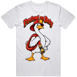 Goose with a Firefighter Helmet. Heroic Humor T Shirt Goose with a Firefighter Helmet. Heroic Humor T Shirt