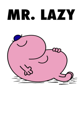 Mr Lazy Character From Mr Men Book Series Fan T Shirt