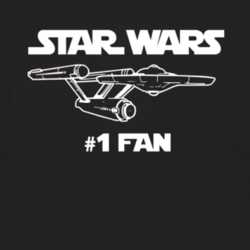 Star Wars Trek Number One Fan Funny Parody T Shirt 2203825