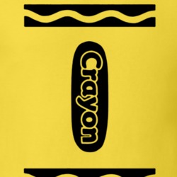 Crayola Yellow Halloween Costume T Shirt 34792659