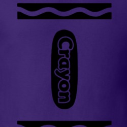 Crayola Purple Halloween Costume T Shirt 34792662