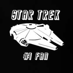 Star Trek Number 1 Fan Star Wars Funny Parody T Shirt 5782615